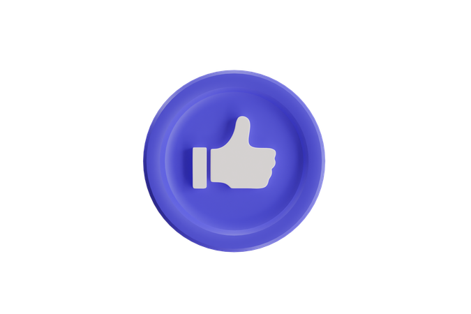 Like Button  3D Icon