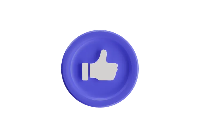 Like Button  3D Icon