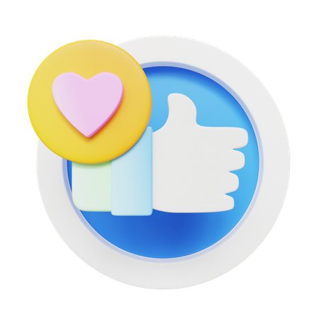 Like Button  3D Icon