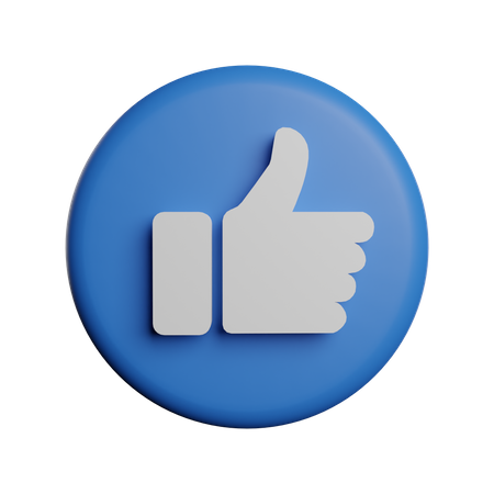 Like button  3D Logo