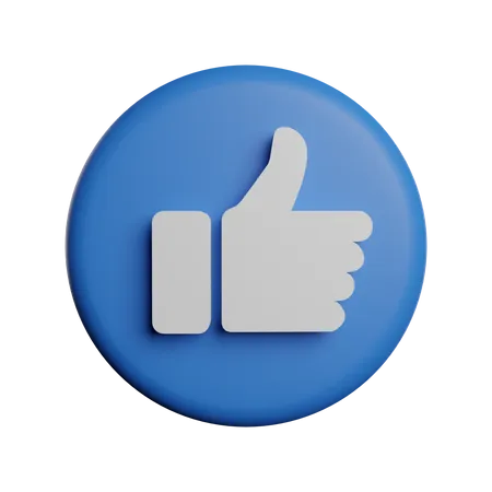 Like button  3D Logo