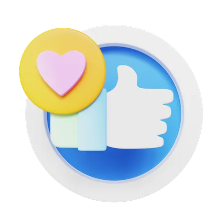 Like Button  3D Icon