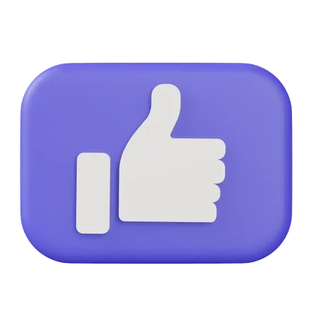 Feedback Message Like Button 3 D Icon Illustration 3D Icon