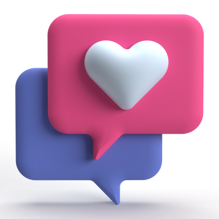 Like Chat  3D Icon
