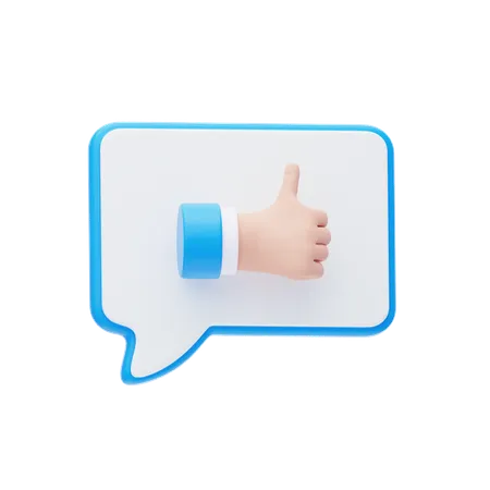 Like Chat  3D Icon