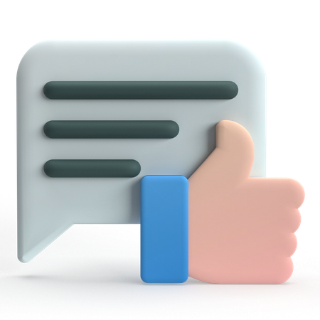 Like Chat  3D Icon