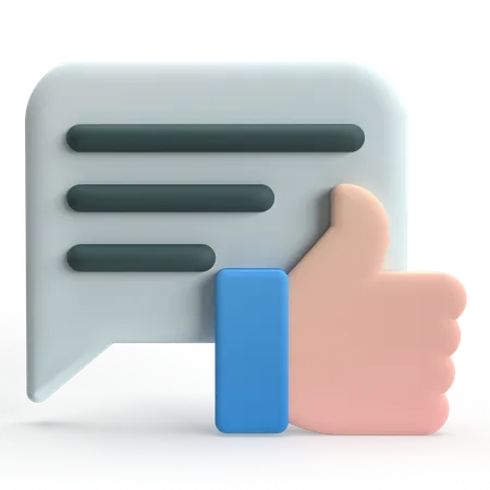 Like Chat  3D Icon