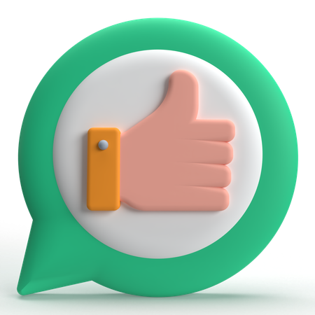 Like Chat  3D Icon