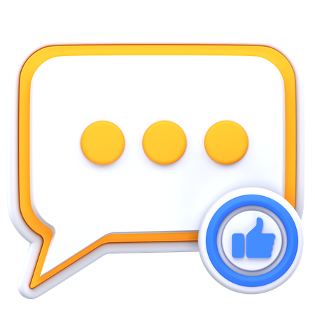 Like chat  3D Icon