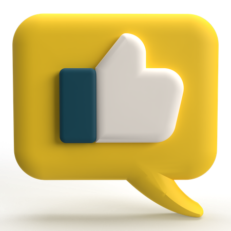 Like Chat  3D Icon