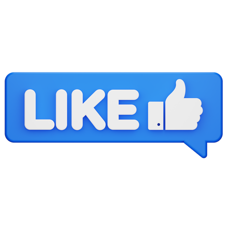 Like Chat  3D Icon