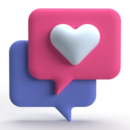 Like Chat  3D Icon