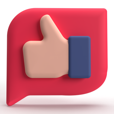 Like Chat  3D Icon