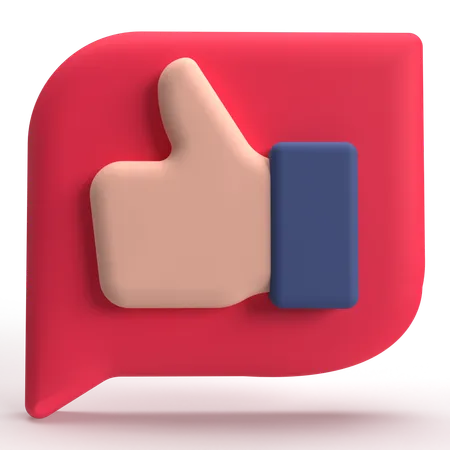 Like Chat  3D Icon