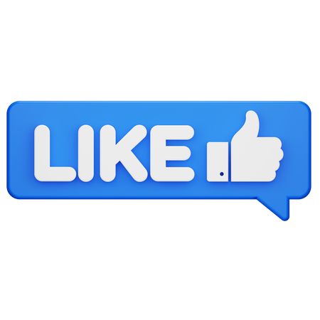 Like Chat  3D Icon