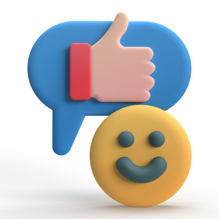 Like Comment  3D Icon