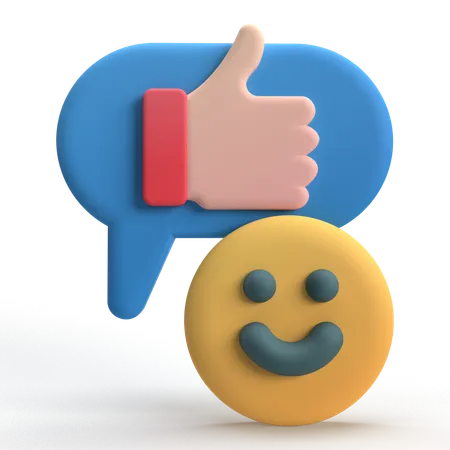 Like Comment  3D Icon