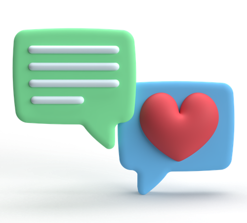 Like Comment  3D Icon