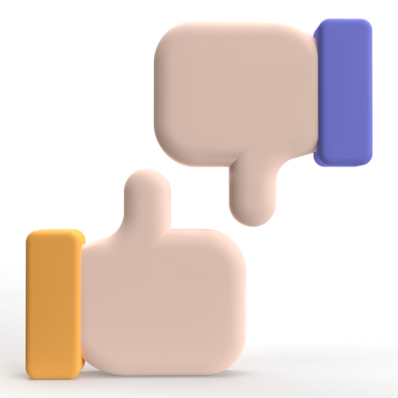 Like Dislike  3D Icon