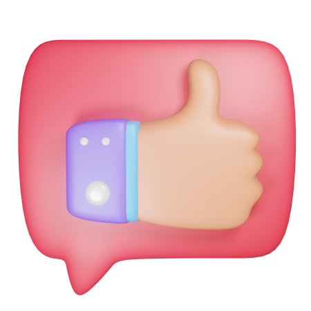 Like Emoji  3D Icon