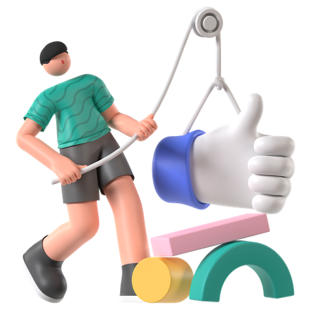 Like Favorite button  3D Icon