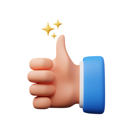 Like hand gesture  3D Icon