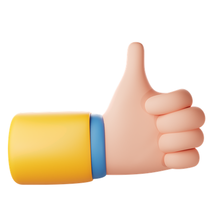 Like Hand Gesture  3D Icon