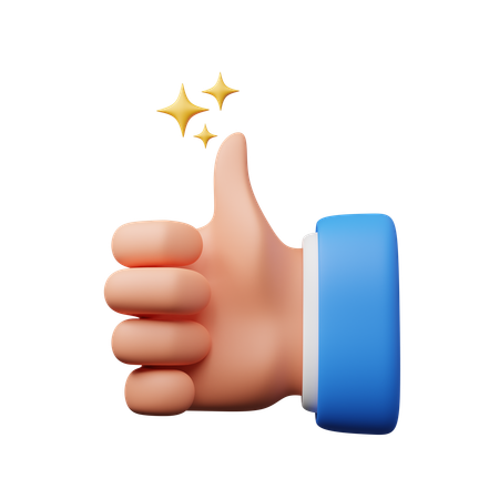 Like hand gesture  3D Icon