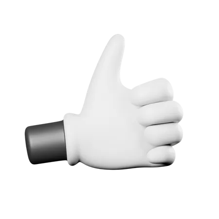 Like Hand Gesture  3D Illustration