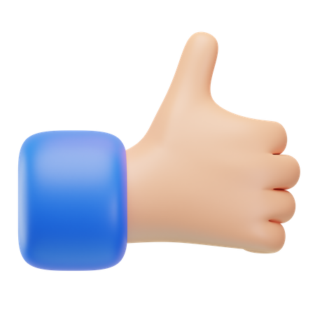 Like Hand Gesture 3D Icon