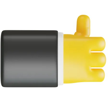 3 D Illustration With Hand Showing Like Hand Gesture 3D Icon