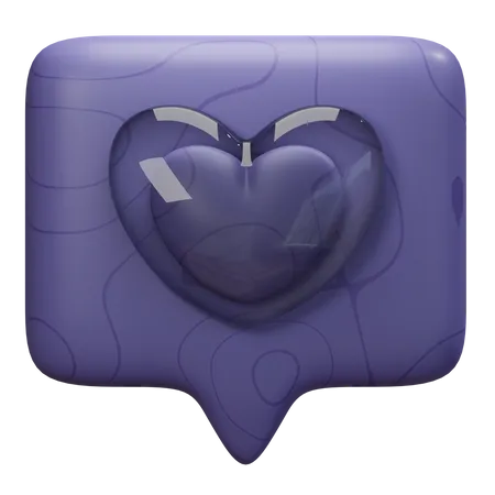 Like Heart  3D Illustration