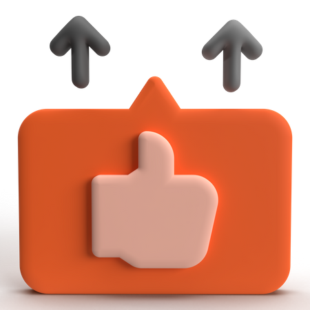 Like Increase  3D Icon