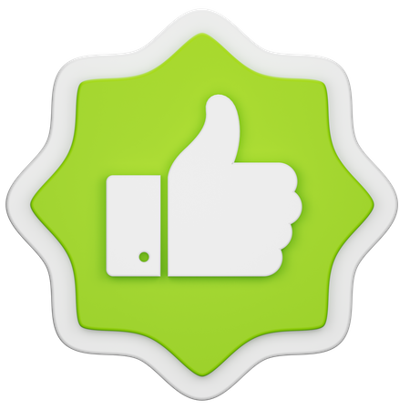 Like Label  3D Icon