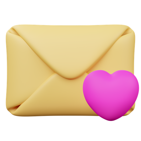 Like Mail  3D Icon