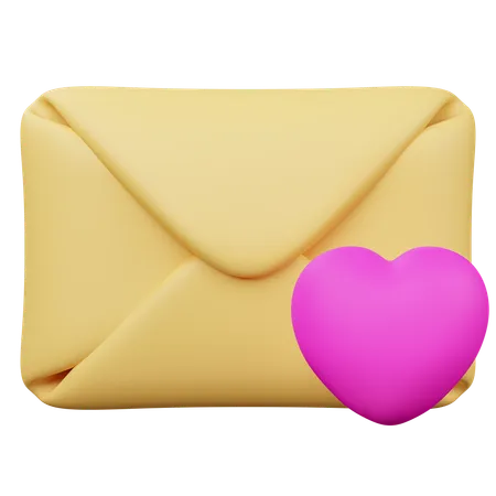 Like Mail  3D Icon