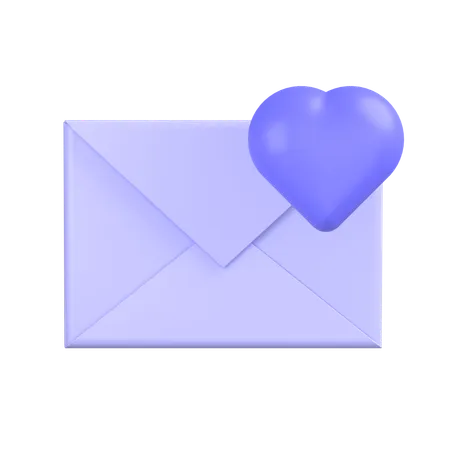 Like Mail  3D Icon