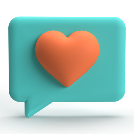 Like Message  3D Icon