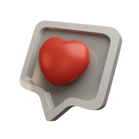 Like Message  3D Icon