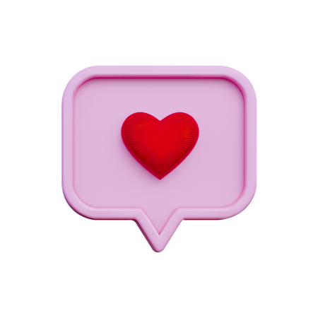 Like Notification  3D Icon