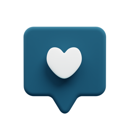 Like Notification  3D Icon