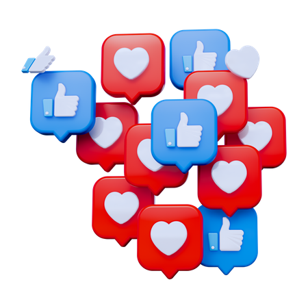 Like Notification  3D Icon