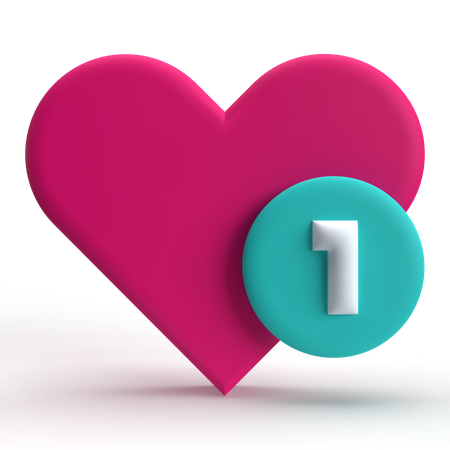 Like Notification  3D Icon