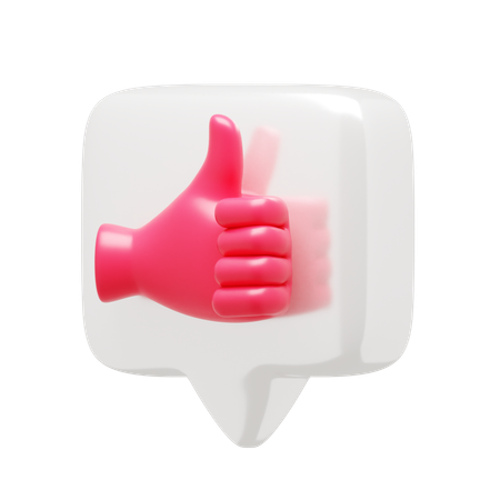 Like Notification  3D Icon