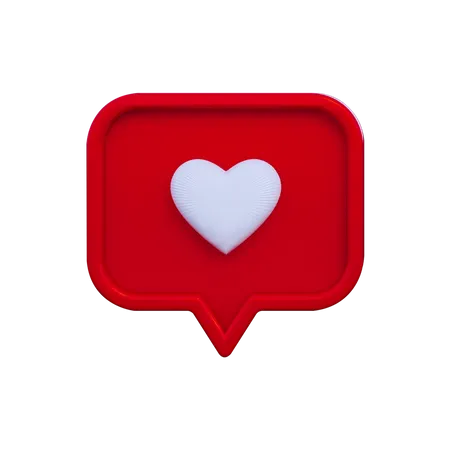 Social Media Like Icon Concept Comment And Follower 3D Illustration