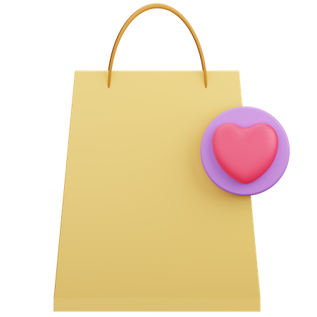 Like Shopping Bag  3D Icon