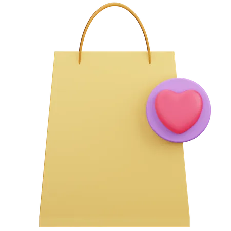 Like Shopping Bag  3D Icon