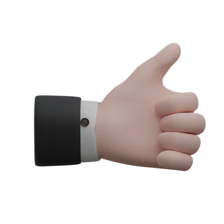 Like Sign Hand Gestures  3D Icon