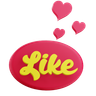 graphics of like sticker