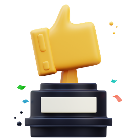 Like Trophy  3D Icon